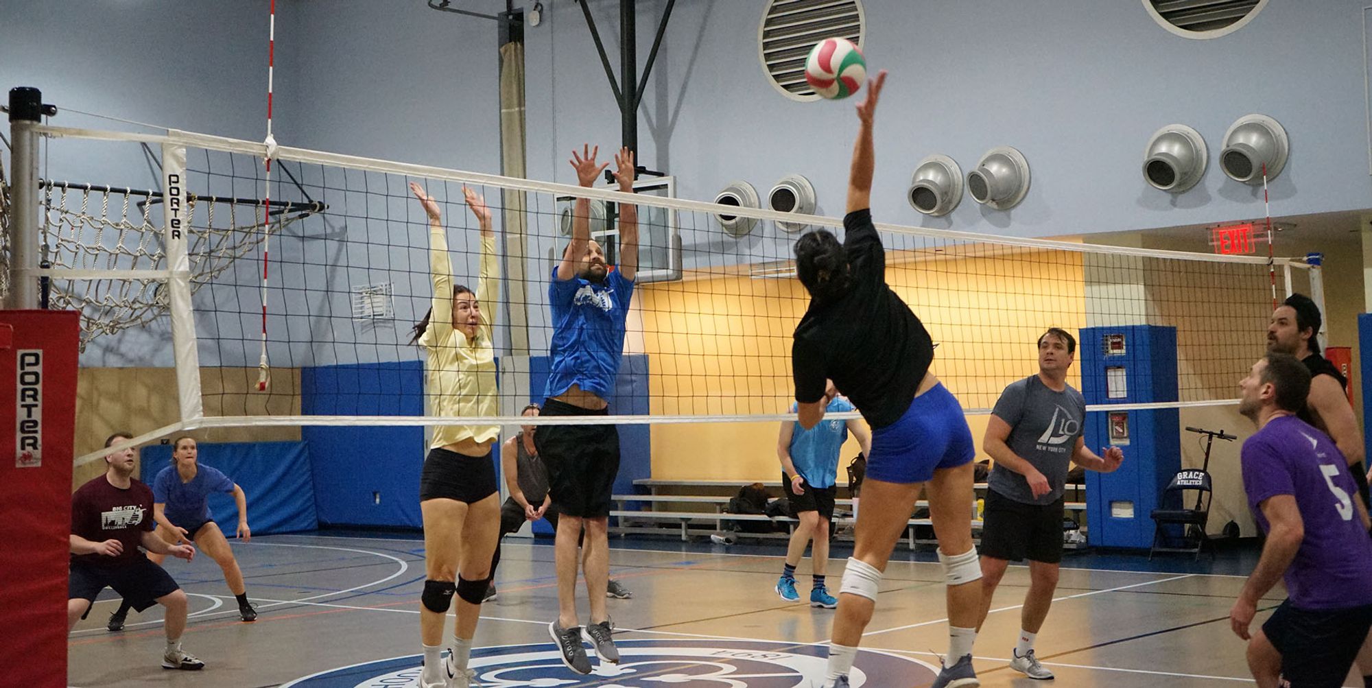 Volleyball players